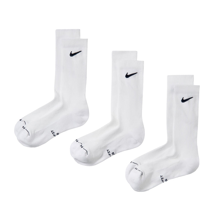 Nike	Everyday Elevated Crew Socks 3-Pack - L / White
