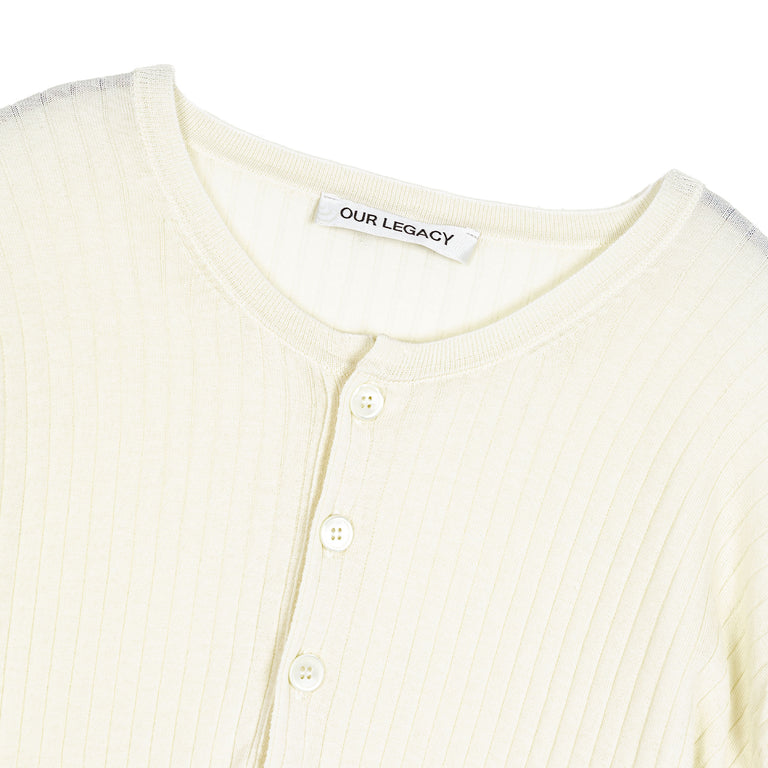 Our Legacy	Fine Henley - 50 / Ivory Cotton Crepe - 2