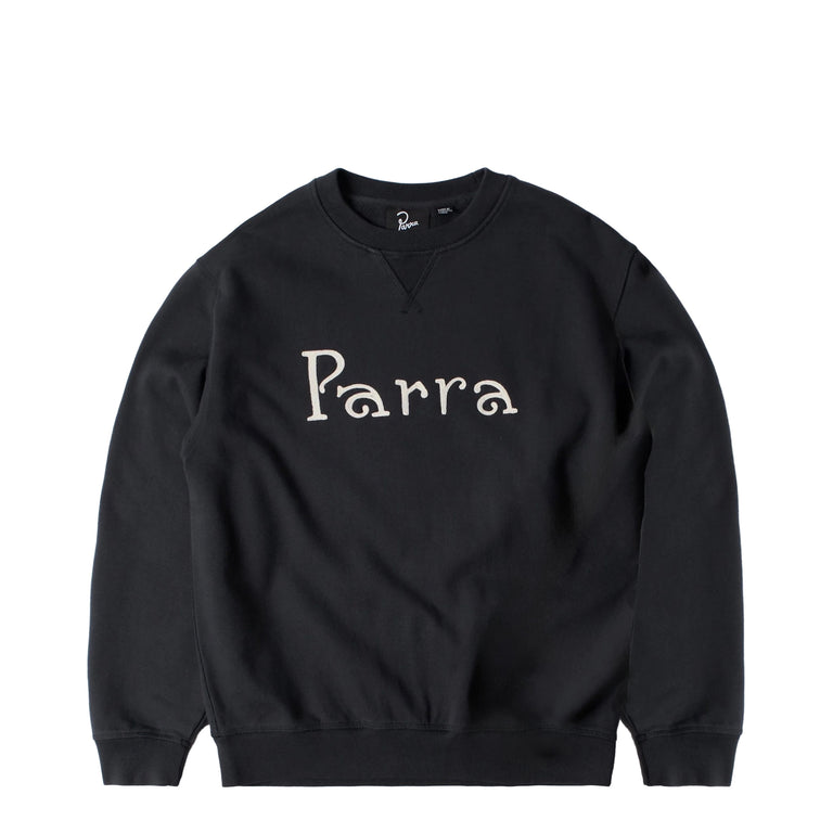By Parra Weird Trad Logo Crew Neck Sweatshirt - XL / Dark Navy
