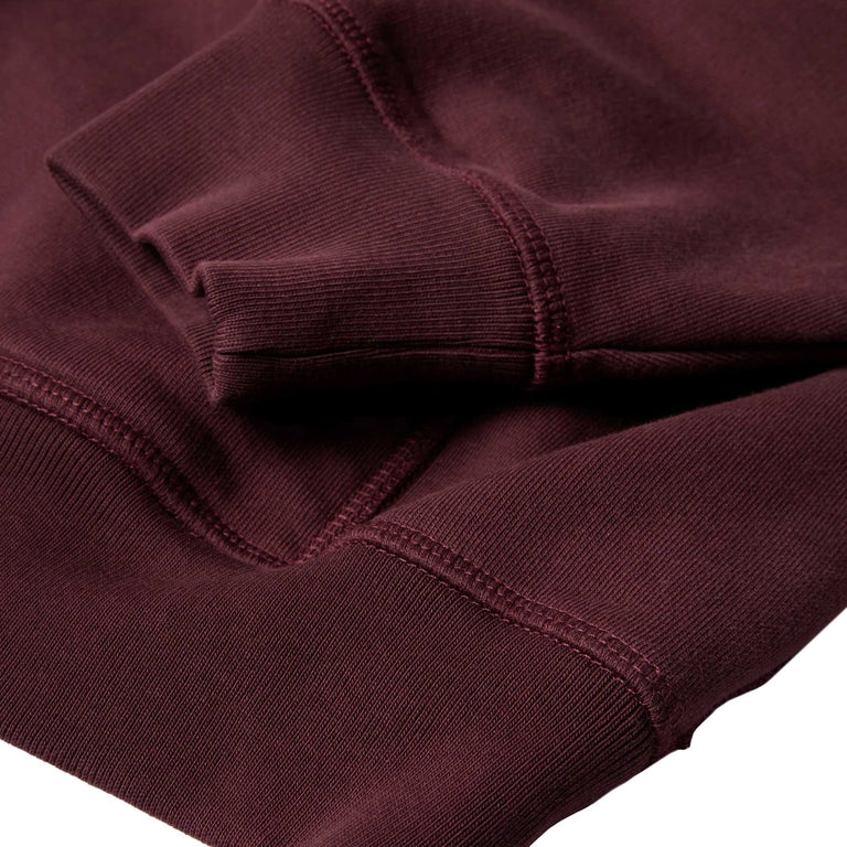 By Parra Crow Logo Hooded Sweatshirt - XXL / Dark Burgundy - 4
