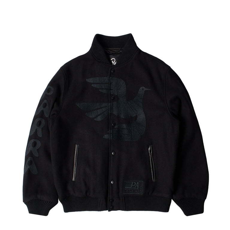 By Parra Not Movie Quality Varsity Jacket - XXL / Black
