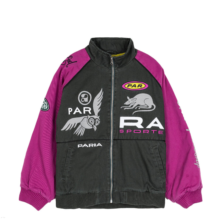 By Parra Owl Meets Rat Racing Jacket - XXL / Purple Pink

