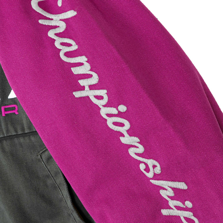 By Parra Owl Meets Rat Racing Jacket - XXL / Purple Pink - 5