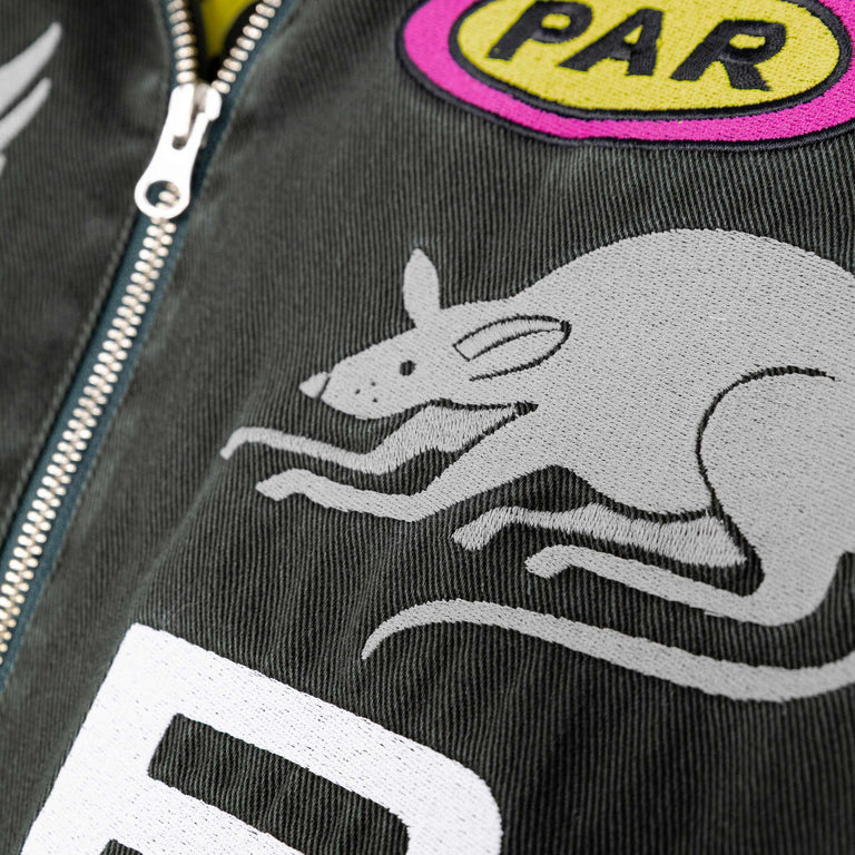 By Parra Owl Meets Rat Racing Jacket - XXL / Purple Pink - 6