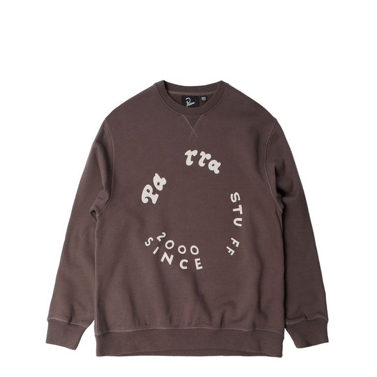 By Parra Gasoline Crew Neck Sweatshirt - M / Brown
