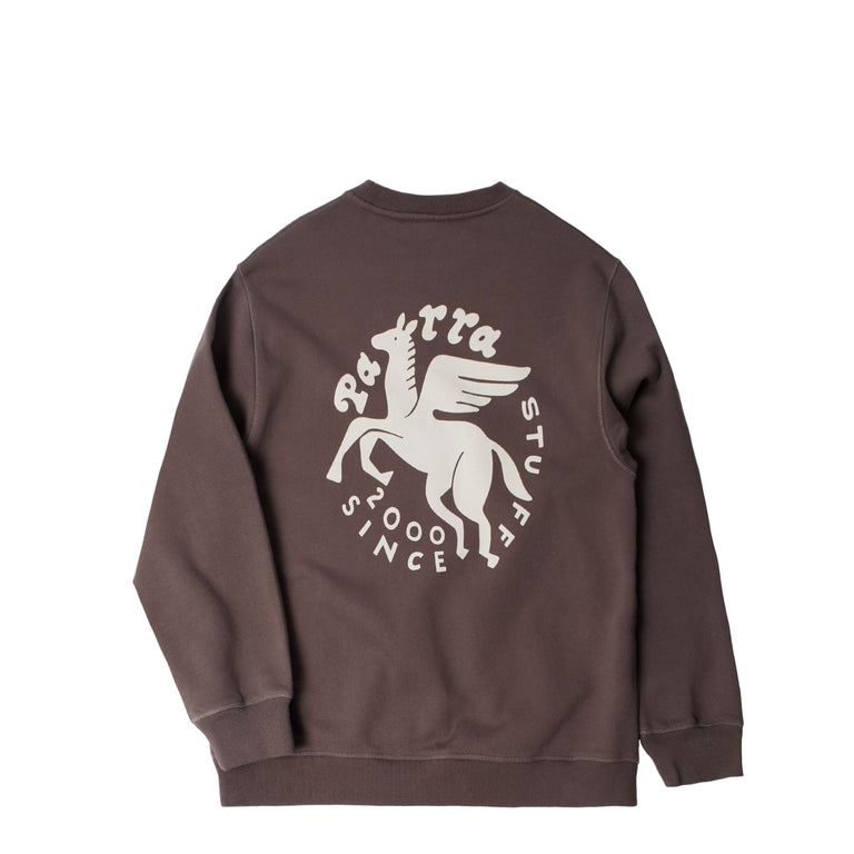 By Parra Gasoline Crew Neck Sweatshirt - M / Brown - 2