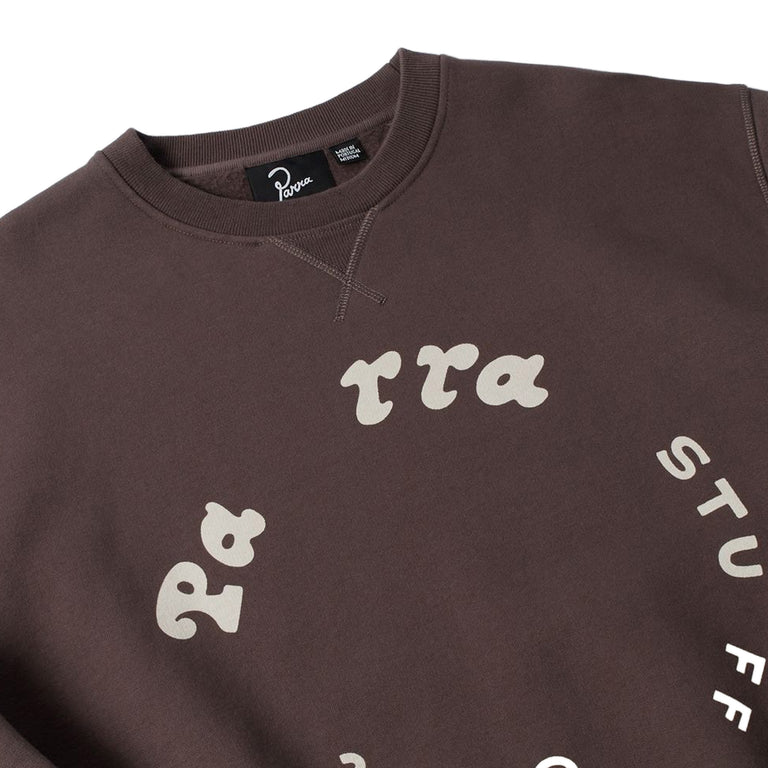 By Parra Gasoline Crew Neck Sweatshirt - M / Brown - 3