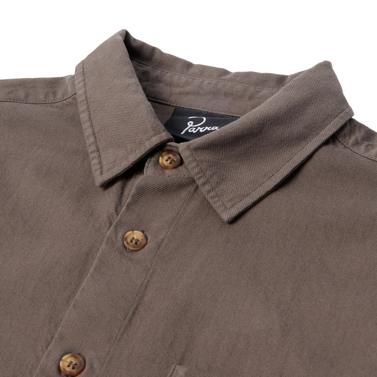 By Parra Crooked Face Short Sleeve Shirt - XXL / Brown - 3