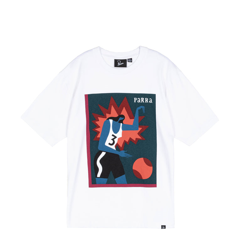 By Parra Baseketball T-Shirt - S / White
