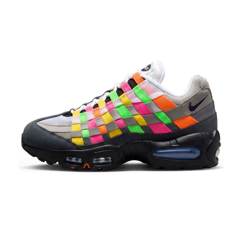 Nike	Air Max 95 Woven *Big Bubble* - 41 / White / Purple Dynasty / Pearl Grey - 1
