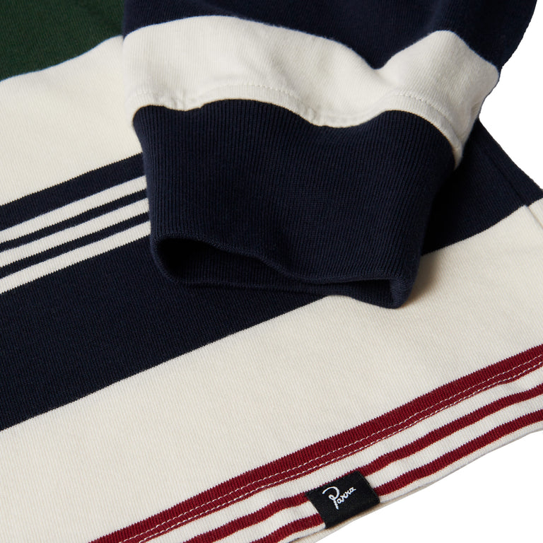 By Parra Original Stripe Longsleeve T-Shirt - S / Pine Green - 4