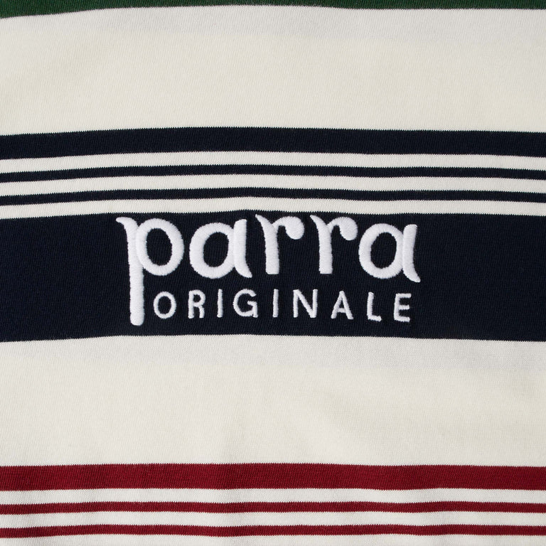 By Parra Original Stripe Longsleeve T-Shirt - S / Pine Green - 5
