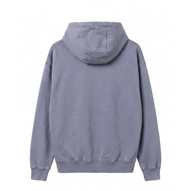 By Parra A Cross To Bear Zip Hooded Sweatshirt - S / Blue - 2