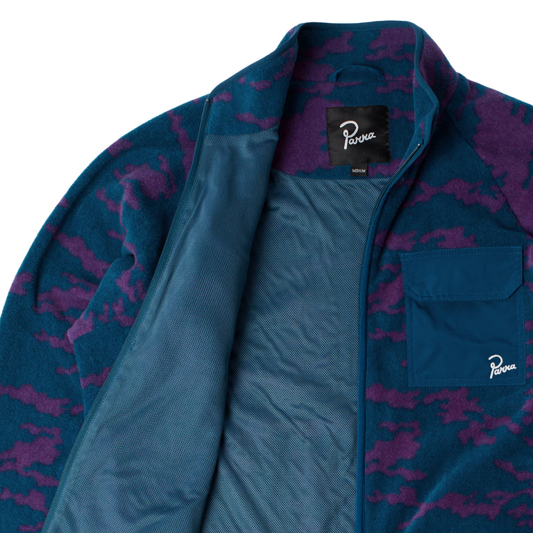By Parra Purple Darwin Camo Fleece - M / Blue - 3