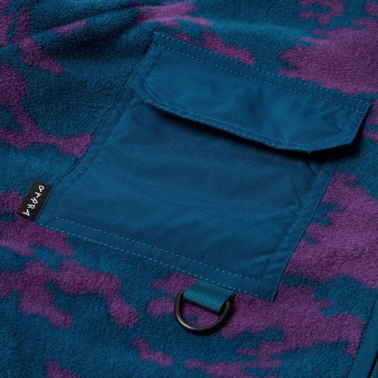 By Parra Purple Darwin Camo Fleece - M / Blue - 6