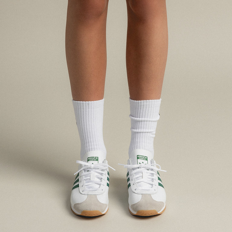 Adidas country green and white store