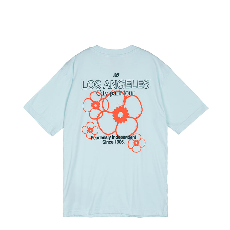 New Balance LA City Run T-Shirt - S / Glint Blue
