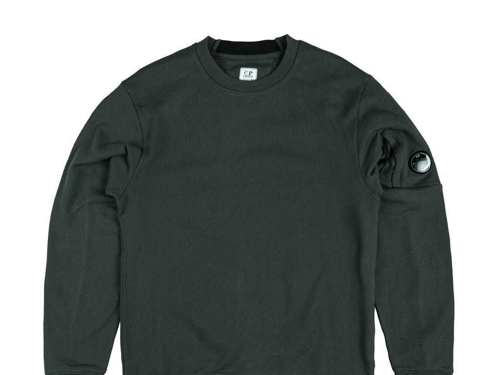 CP COMPANY｜SWEATSHIRTS (Stretch Fleece Graphic Sweatshi C.P. Company Diagonal Raised Fleece Lens Sweatshirt Green at