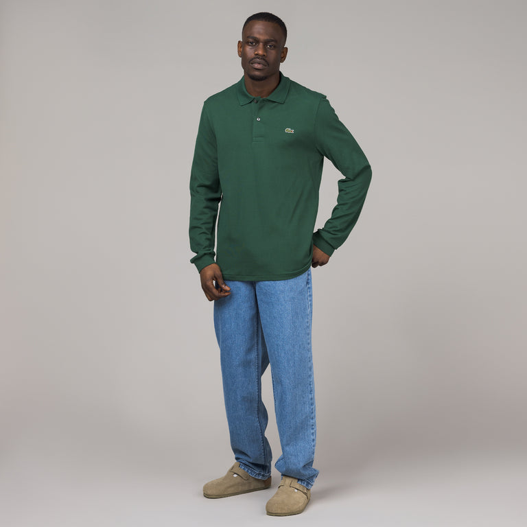 Lacoste Long Sleeve Cotton Polo Shirt