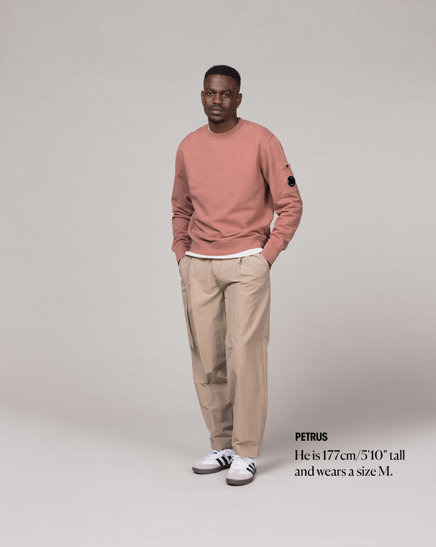 C.P. Company Brushed \u0026 Emerized Diagonal Fleece Lens Sweatshirt » bestel nu  online!