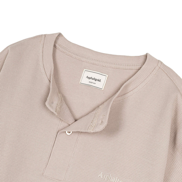 Asphaltgold Henley Shirt - XXL / Taupe - 2
