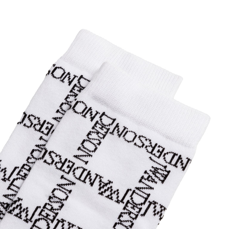 JW Anderson Logo Grid Long Socks