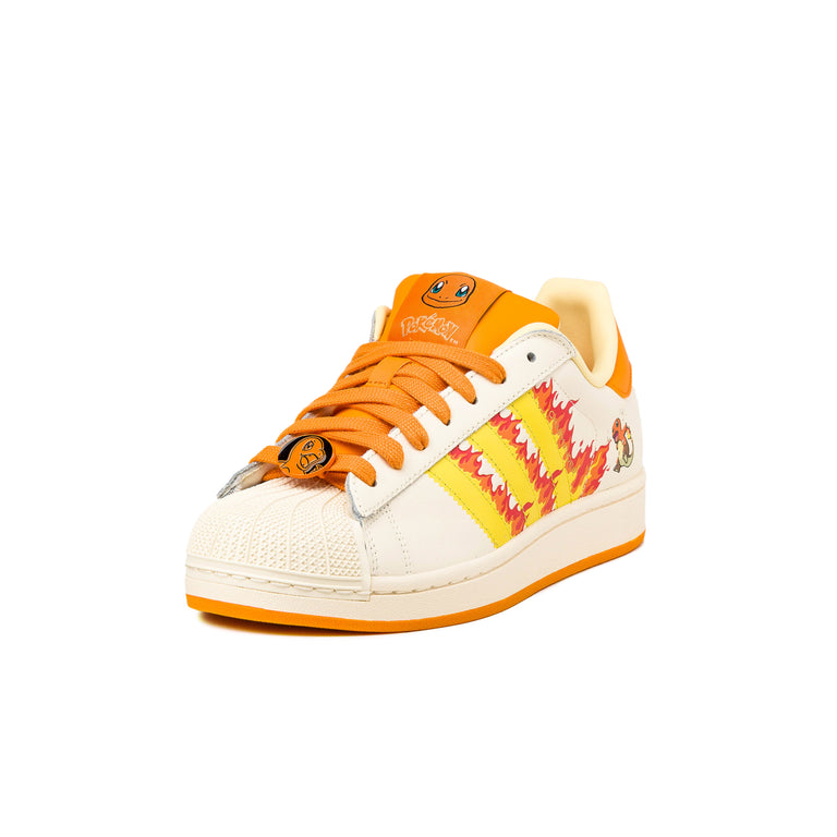 Adidas x Pokémon Superstar II *Charmander* - 45 1/3 / Cream White / Shock Yellow / Bright Orange - 2
