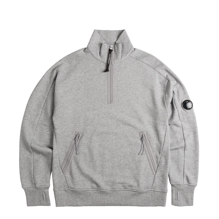 C.P. Company Diagonal Raised Fleece Stand Collar Sweatshirt