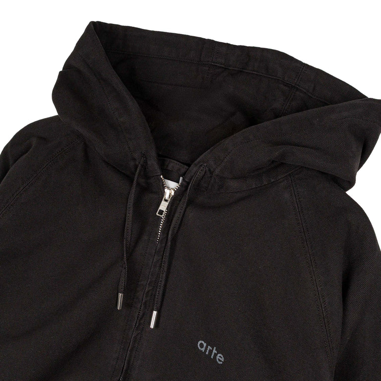 Arte Antwerp Canvas Hooded Jacket - S / Black - 3