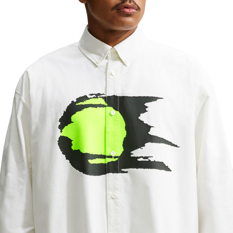 Nike	Club Rules Oxford Longsleeve Shirt - XXL / Summit White / Summit White - 4