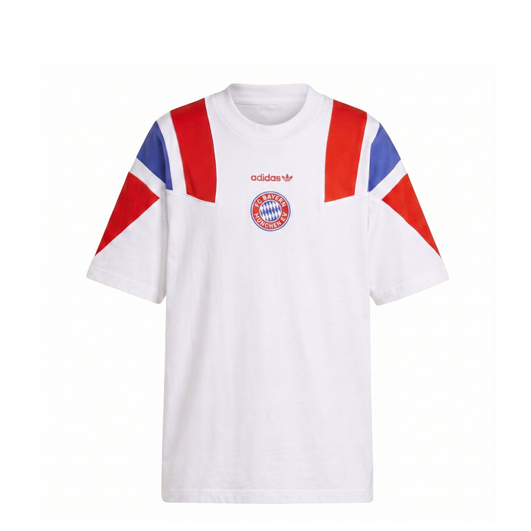 Adidas	FC Bayern München EQT T-Shirt - L / White / Red / Semi Lucid Blue - 1