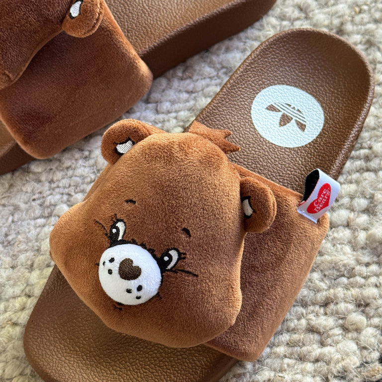 Adidas x Care Bears Adilette W onfeet