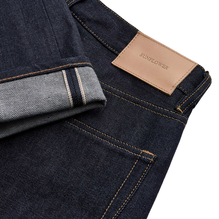 Sunflower Relaxed Boot Selvedge Jeans - 29 / Raw Indigo - 3