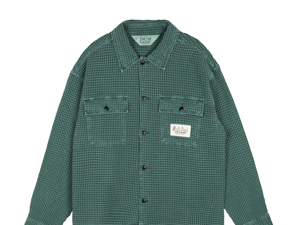 Brain Dead Waffle Button Front Shirt | Apparel » Buy online now!