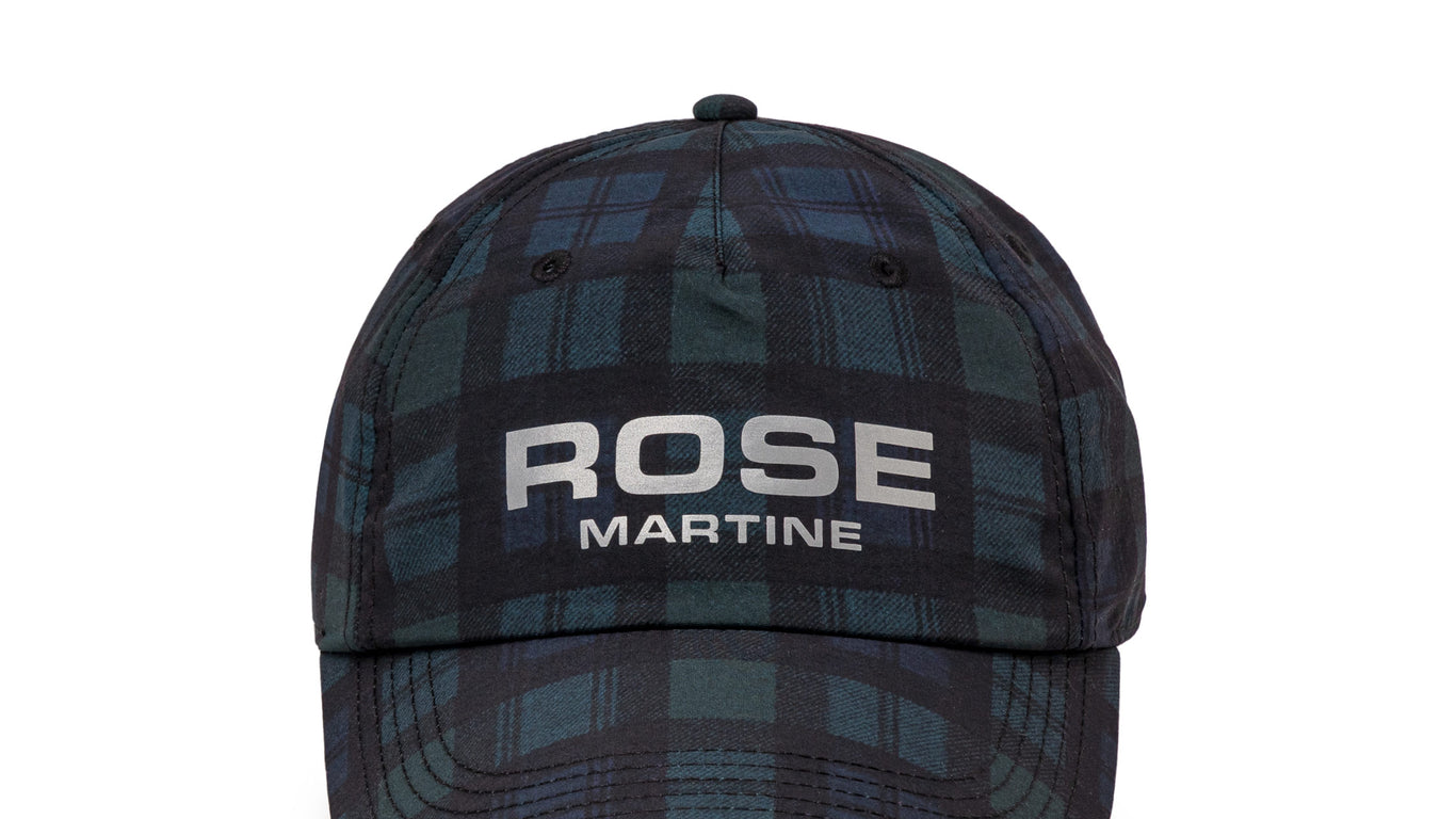 帽子 martine rose NYLON CAP in BLACK Nylon Cap Black Tartan – Slam Jam®