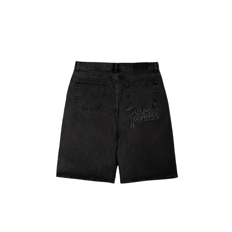 Patta Whiskers Denim Shorts - 28 / Black Denim - 1