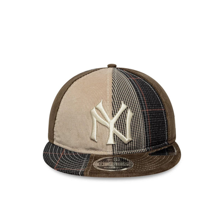 New Era MLB New York Yankees Patchwork 9FIFTY Cap - S/M / Brown - 1