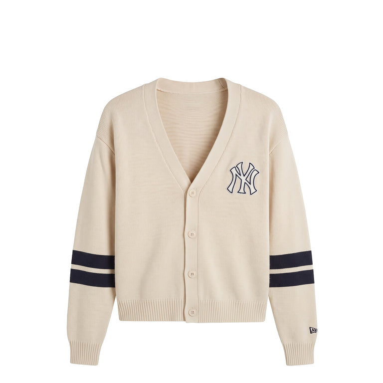 New Era New York Yankees MLB Knit Cardigan - XXL / Light Beige - 1
