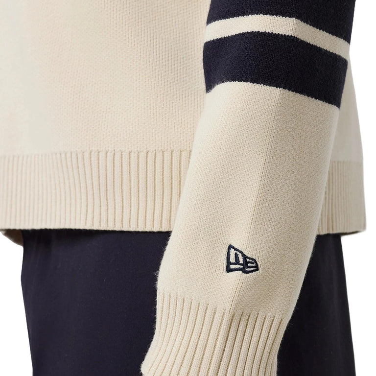 New Era New York Yankees MLB Knit Cardigan - XXL / Light Beige - 4
