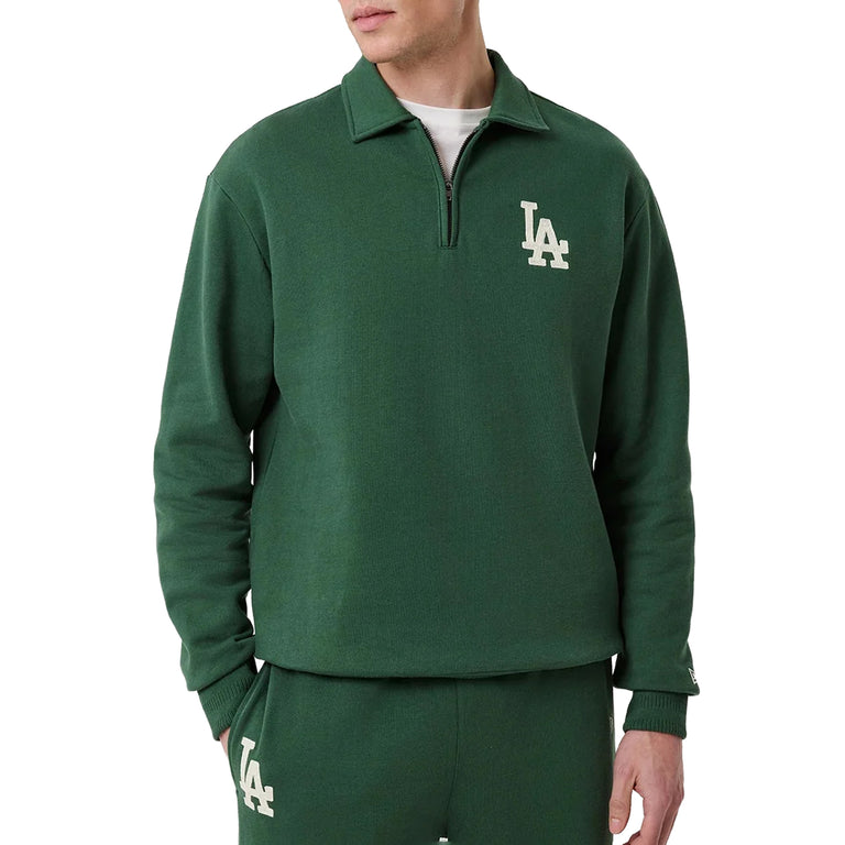 New Era LA Dodgers MLB 1/4 Zip Sweater - XXL / Dark Green - 5
