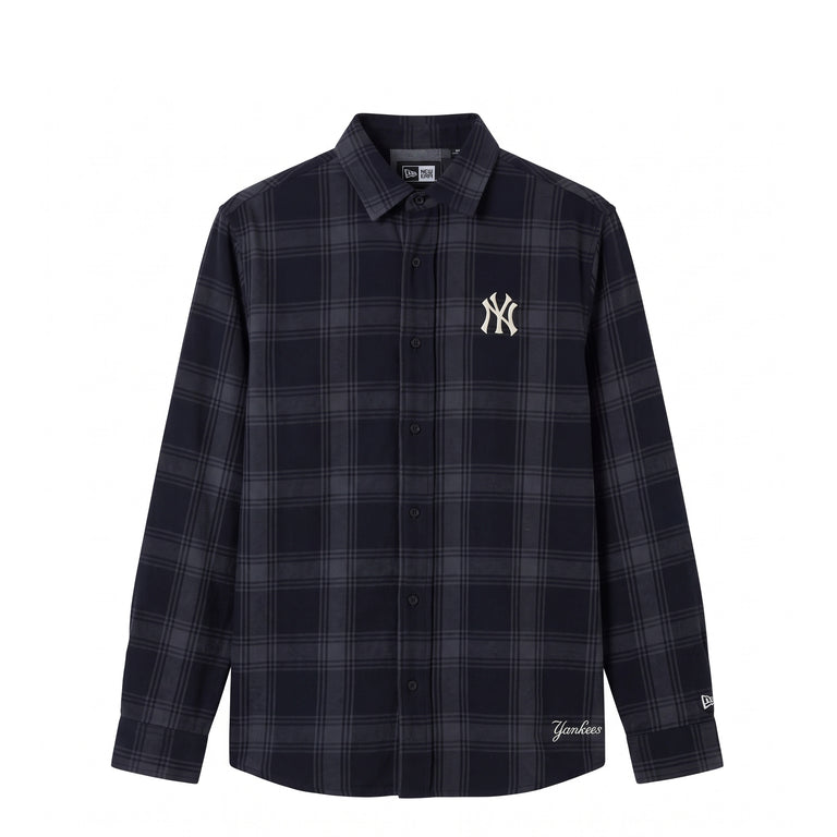 New Era New York Yankees MLB Plaid Shirt - M / Navy - 1
