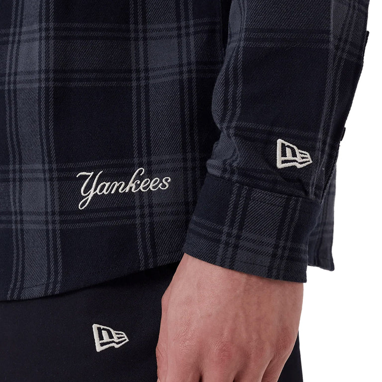 New Era New York Yankees MLB Plaid Shirt - M / Navy - 4
