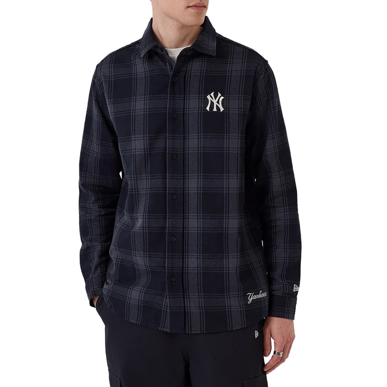New Era New York Yankees MLB Plaid Shirt - M / Navy - 5
