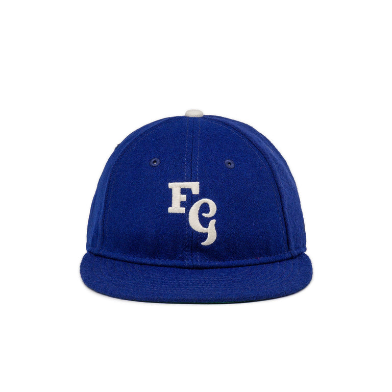 New Era x Fear of God MLB Los Angeles Dodgers 59FIFTY Fitted Cap (Blue / White) onfeet