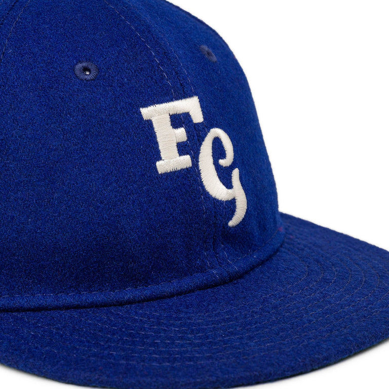 New Era x Fear of God MLB Los Angeles Dodgers 59FIFTY Fitted Cap (Blue / White) onfeet