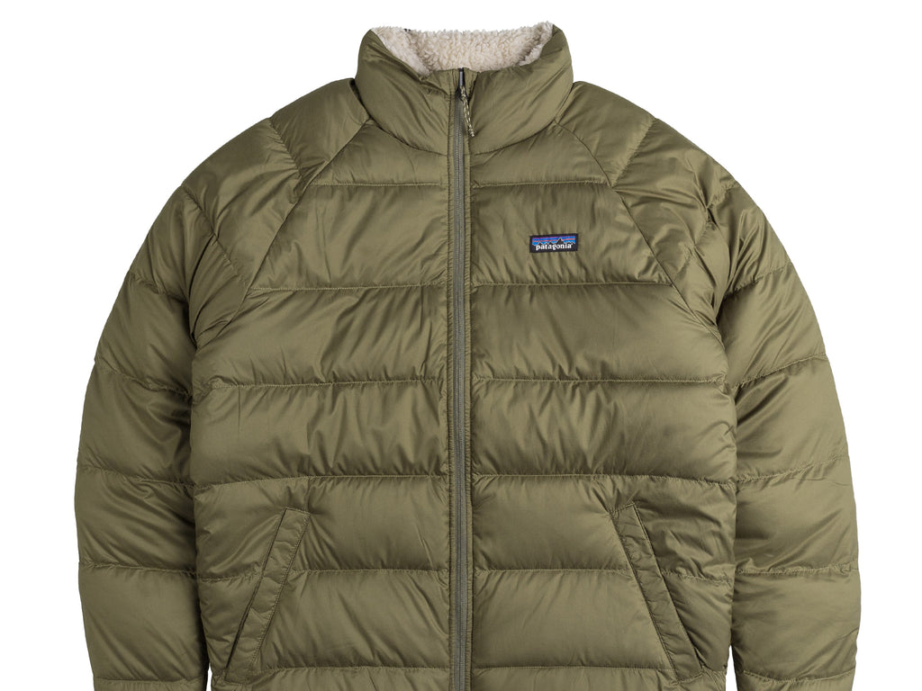 Patagonia green top puffer jacket