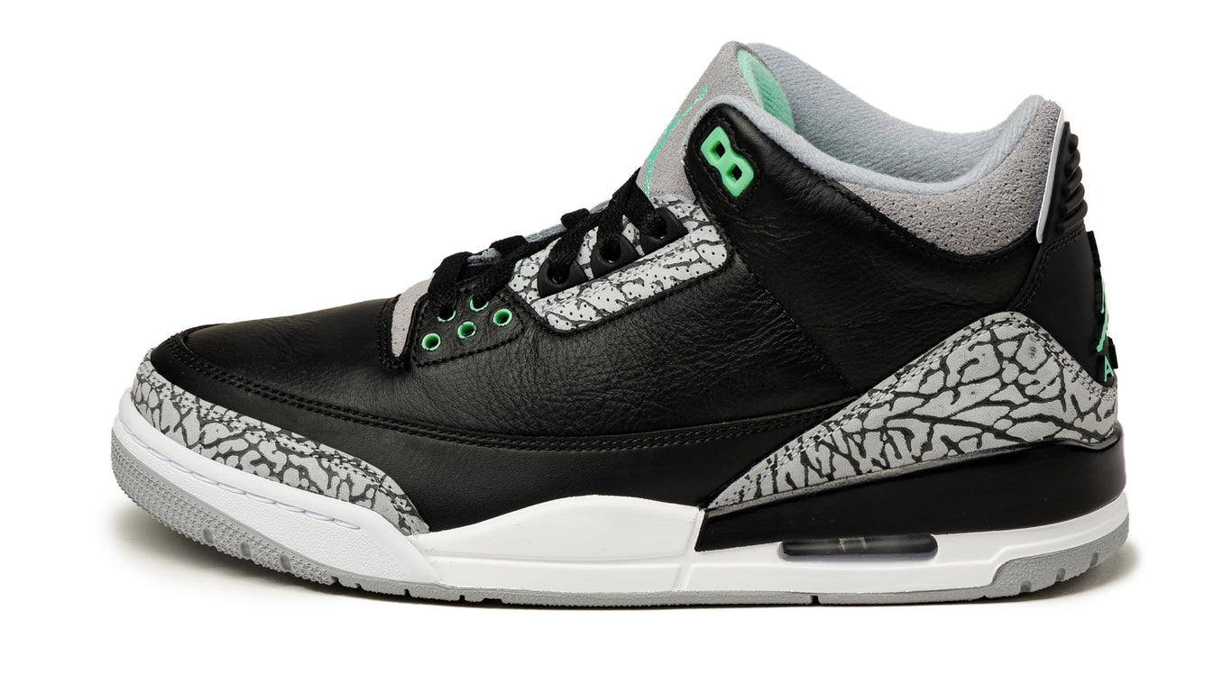 Nike Air Jordan 3 Retro Green Glow Sneaker Buy online now