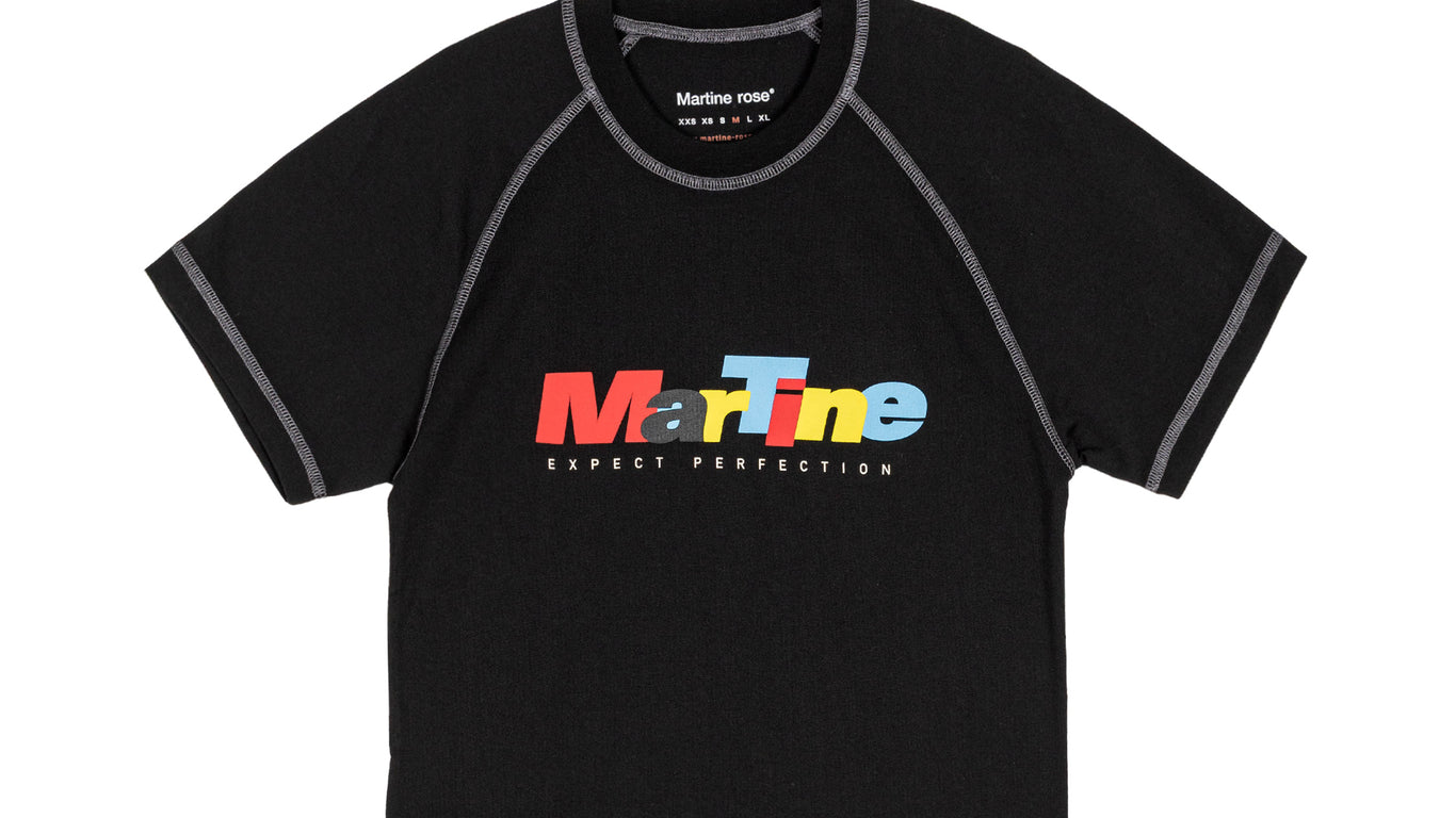 Martine Rose Raglan Shrunken T-Shirt | Apparel » Buy online now!