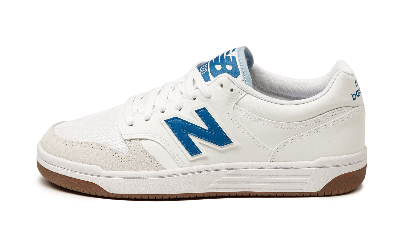 NEW BALANCE ★ UNI PLATFAOM SNEAKER - BB480LGT New Balance Men's BB480LGT Sneakers in White/Green New Balance