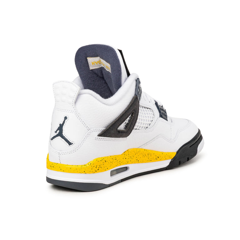 Nike Air Jordan 4 Retro *Tour Yellow* - 47 / White / Tour Yellow / Dark Blue Grey / Black - 3